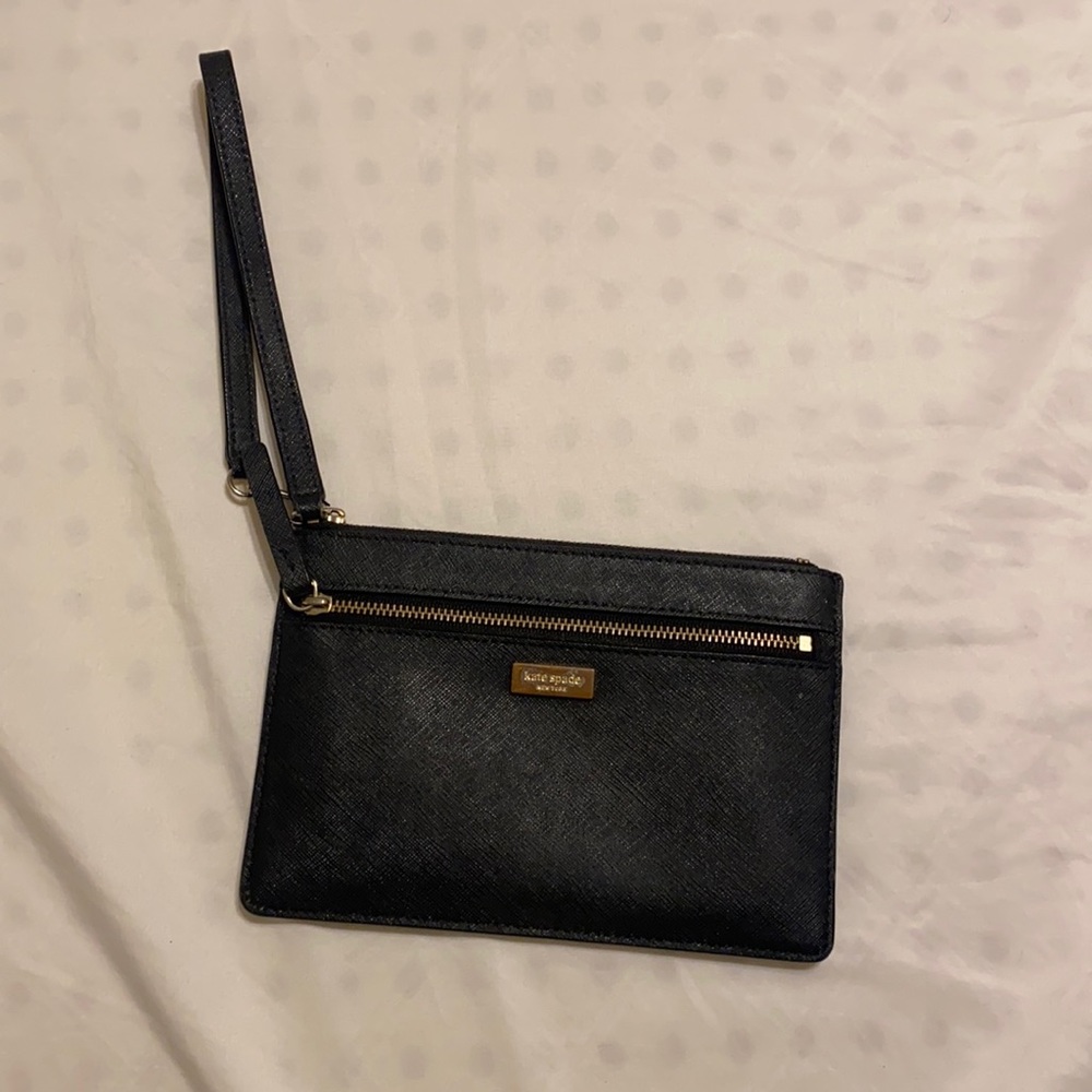 Kate spade wristlet black
